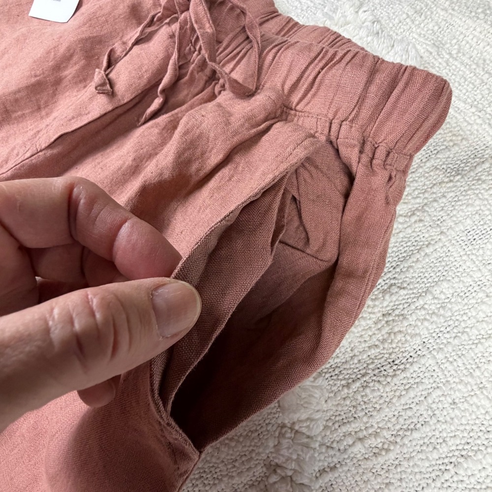 Parachute Linen Pant Clay XS Relaxed Loungewear Sustainable Eurosummer NWT - Picture 4 of 11